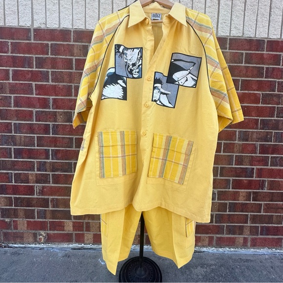 NOIZ Unlimited Short Set Y2K Vintage-Era Rap Hip Hop Streetwear Shirt 3XL